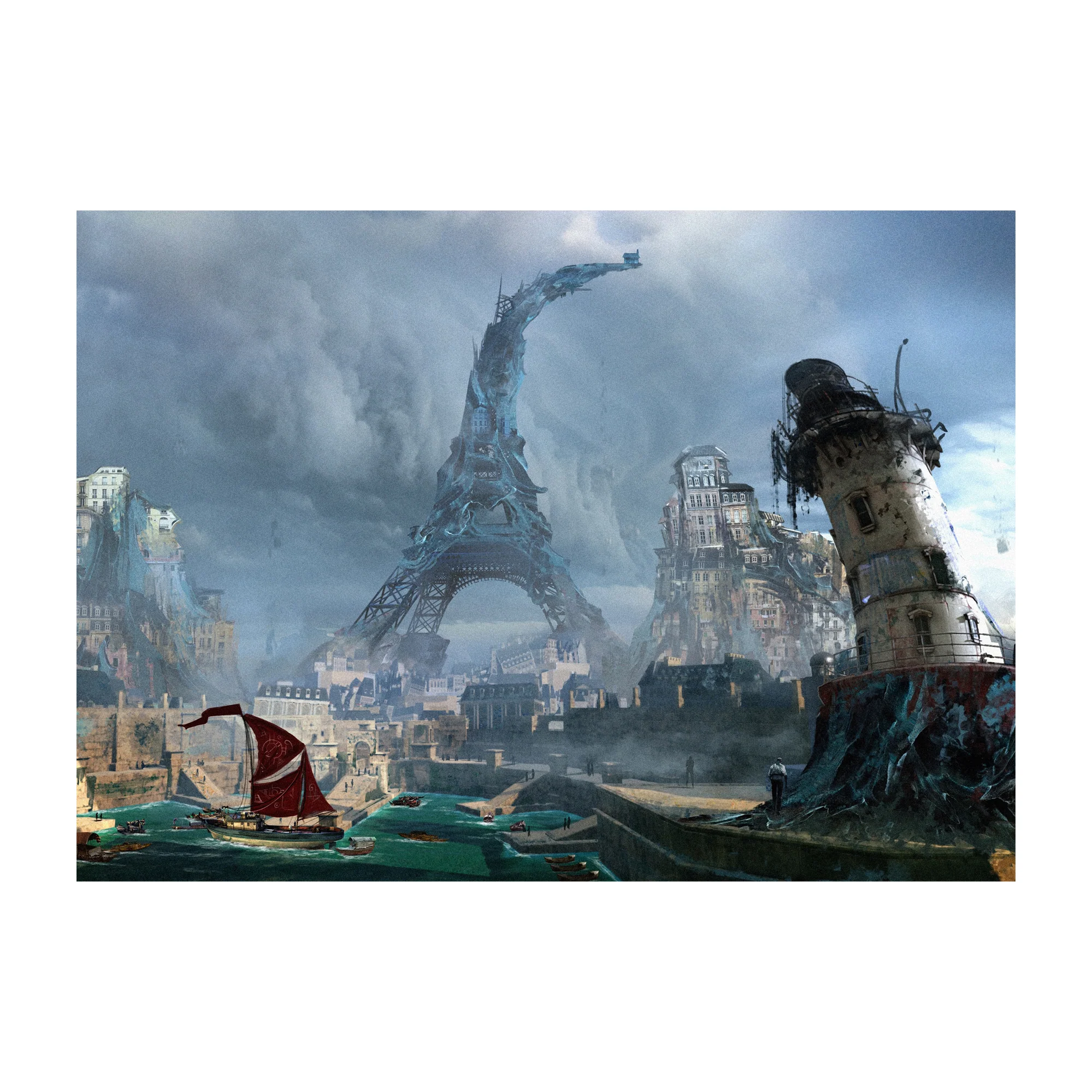 Expedition 33 - Lumiere City A - Print - 12x16