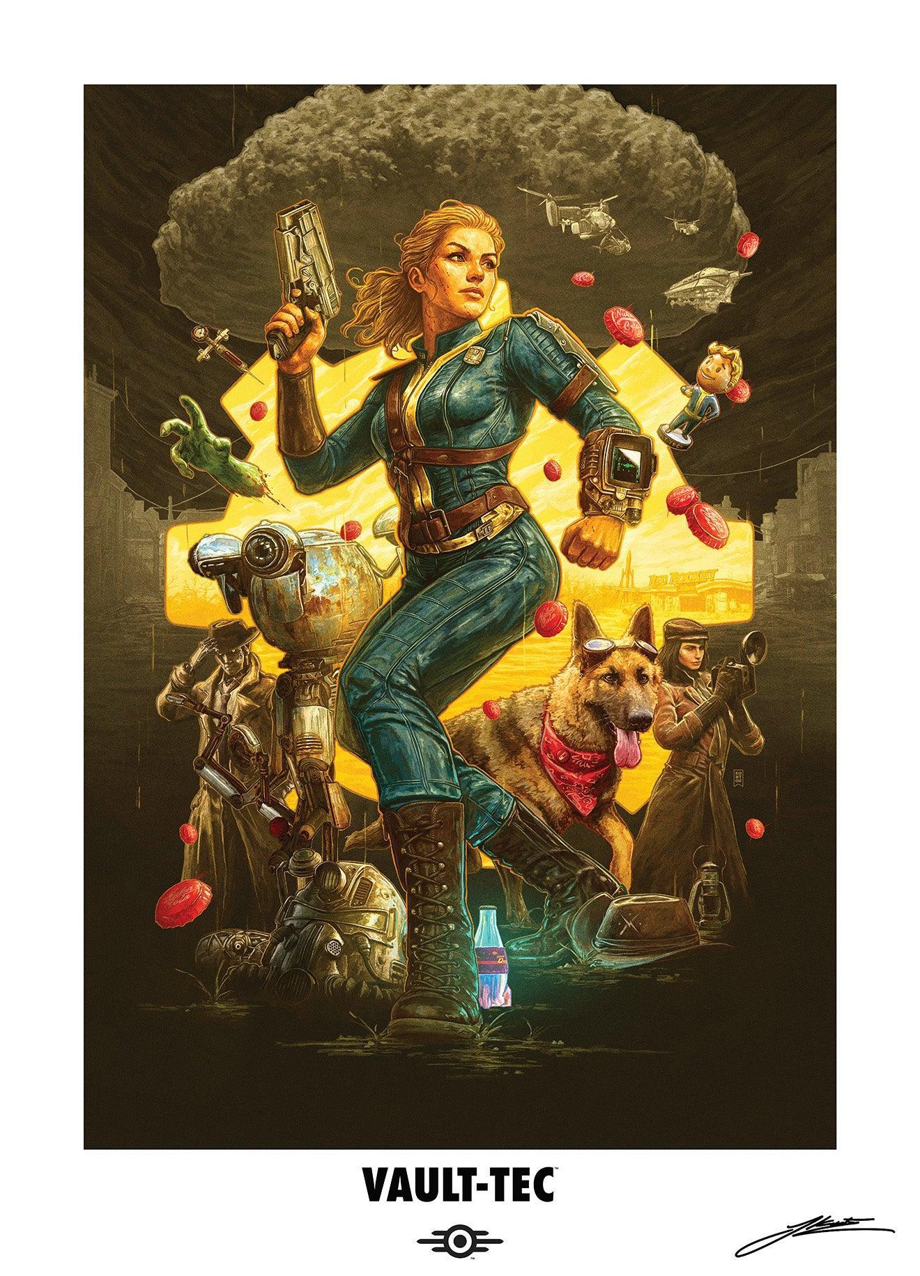 Fallout 4 - For The Commonwealth Limited Vault-Tec Edition - Print - 22x30.5 - Image 2