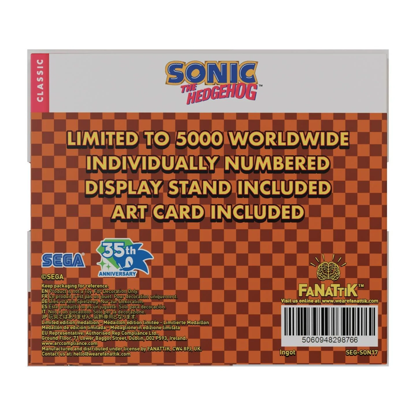 Sonic The Hedgehog - Original Logo - Medallion - Image 2