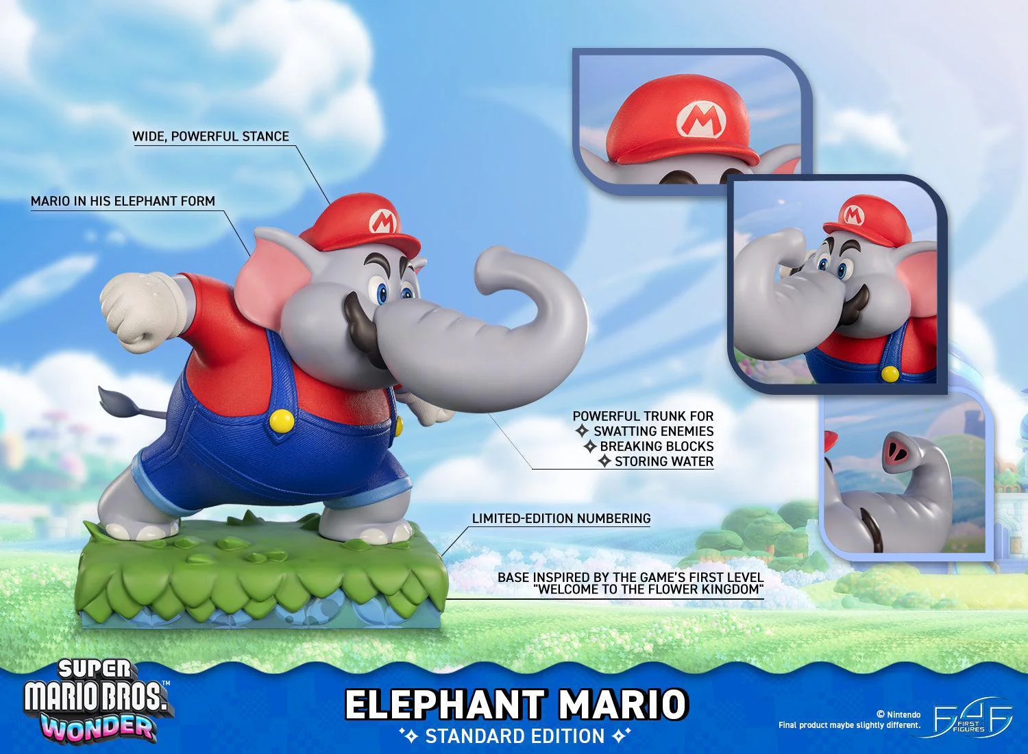 Super Mario Bros - Wonder Elephant Mario - Standard Edition - Statue - Image 4